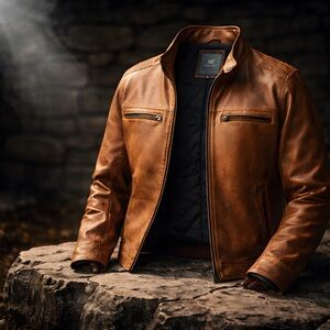 Men's Brown Leather Jacket